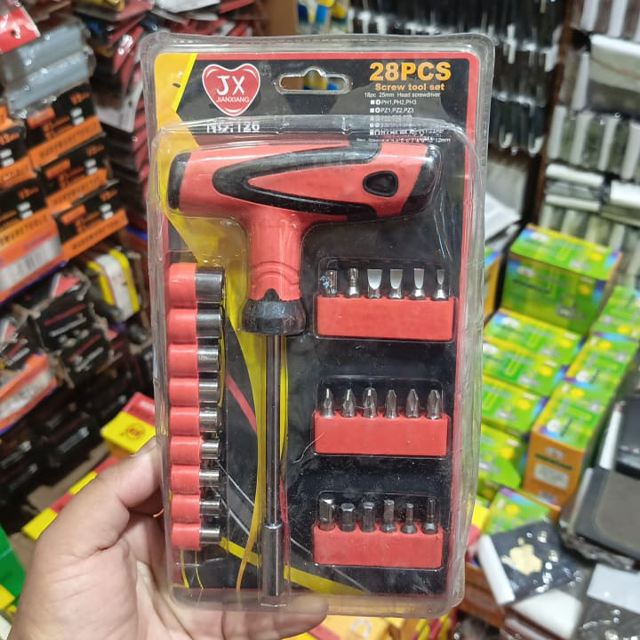 28-Piece Heavy-Duty Screw Tool Kit – High-Performance Screwdrivers & Precision Bits