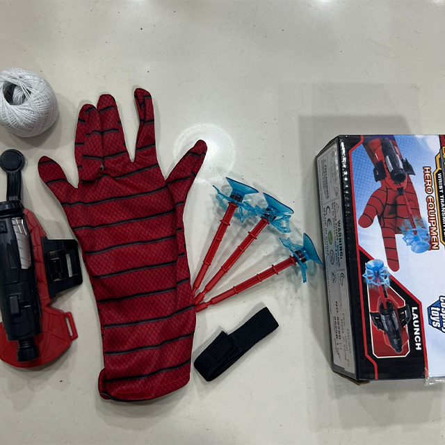 Spiderman Web Dart Shooter | Kids Spider Launcher Toy | With or Without Gloves