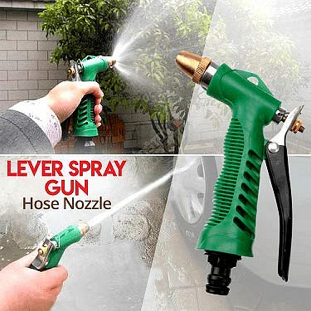 Brass Water Pressure Spray Gun Nozzle – Heavy Duty Alloy Body with Ergonomic Grip