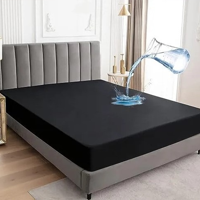 King Size Waterproof Mattress Cover | Breathable, Soft, Noiseless, And Dustproof Protection For Ultimate Bed Comfort And Hygiene (Random Color)