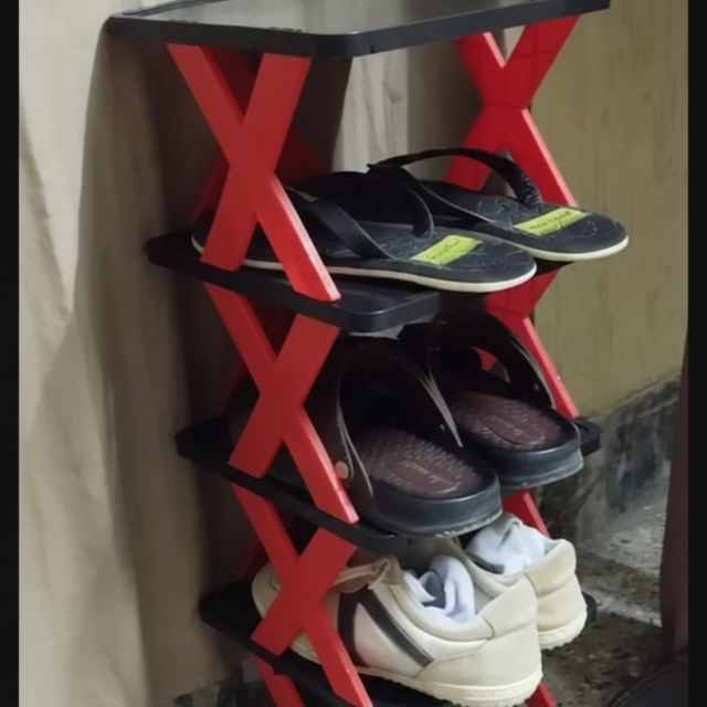 4-Layer Foldable Shoe Storage Rack | Space-Saving Modern Organizer | Strong & Durable Design 🏠