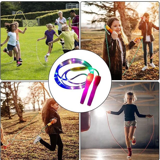 Professional LED Jump Rope – Light-Up Skipping Rope for Cardio Training, Kids & Adults | Indoor/Outdoor Use | Random Color