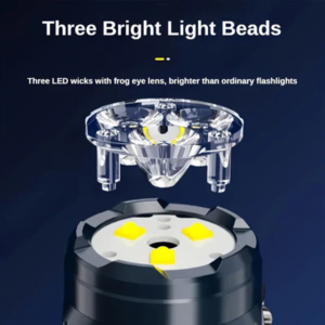 Rechargeable 3-LED Mini Flashlight – Portable Emergency Touch Light