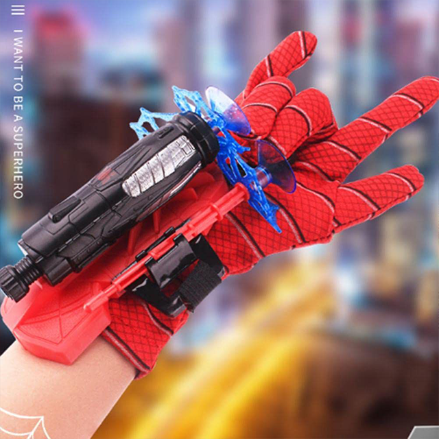 Spiderman Web Dart Shooter | Kids Spider Launcher Toy | With or Without Gloves