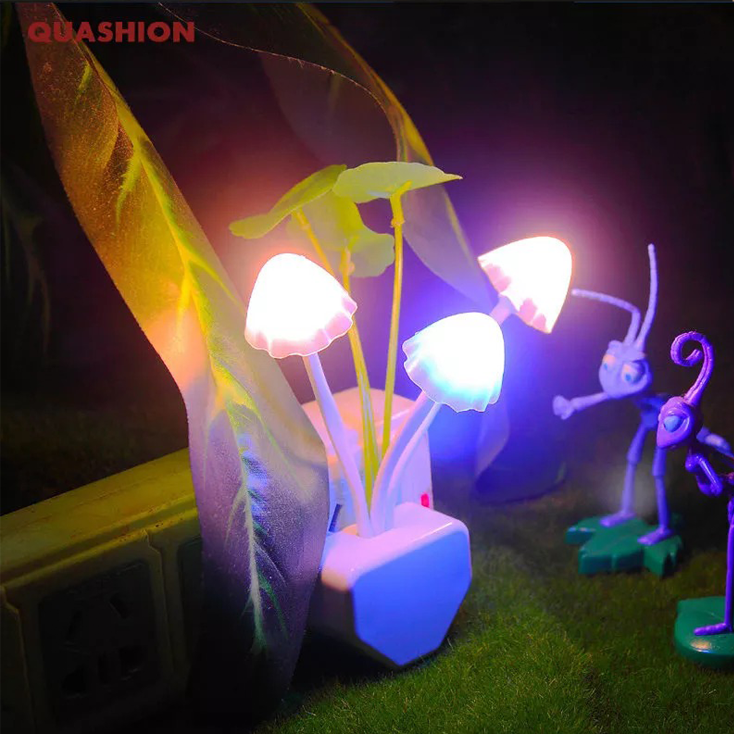 Smart LED Mushroom Night Light – Dusk to Dawn Sensor Flower Lamp for Bedroom, Baby Room & Kids Gift