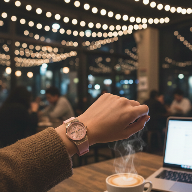 Ladies Stylish Watch | Rubber Belt | Elegant Design | Durable & Comfortable | Without Box