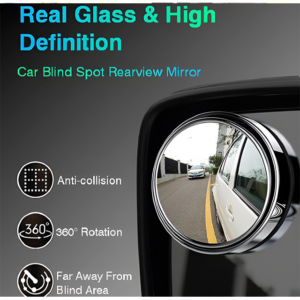 Blindspot Rearview Convex Mirror – 2pcs | Wide-Angle Anti-Glare Side Mirror for Cars & Vehicles