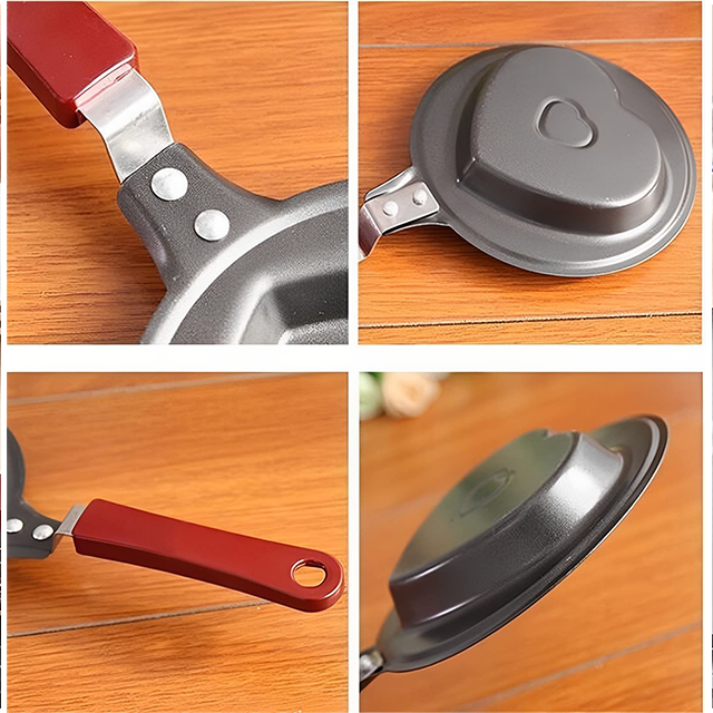 Creative Mini Nonstick Egg Frying Pan – Heart, Flower, Star & Fruit Shaped Egg Mold (Random Design)