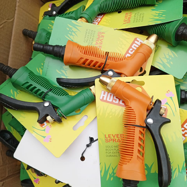 Brass Water Pressure Spray Gun Nozzle – Heavy Duty Alloy Body with Ergonomic Grip