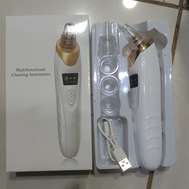 Face Vacuum Suction Blackhead Remover Pore Cleaner Electric Deep Cleansing Tool For Nose And Face